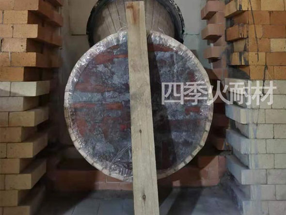 湖北熔铝炉火口施工
